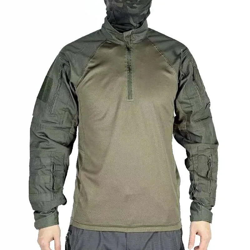 T-shirt Tactique Homme – Manches Longues Airsoft | Paintball | Militaire | Camo | Séchage rapide - BLACKBEARD OUTDOOR INDUSTRIES