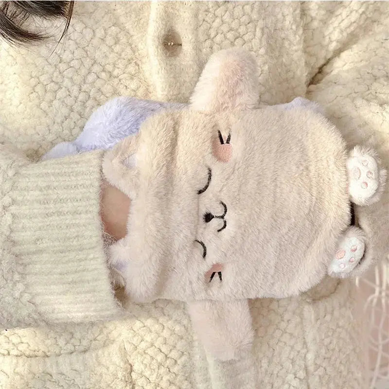 Bouillotte Kawaii Isolante en Caoutchouc avec Housse en Peluche Ma boutique