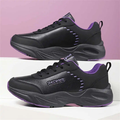 Baskets Basses Femme Semelle Plateforme Épaisse – Sneakers Respirantes Lacets – Pointures 35 à 42