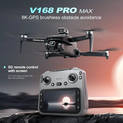 2025 V168 Pro MAX GPS Drone 8K Professional HD Camera 5G WIFI FPV 360° Ma boutique