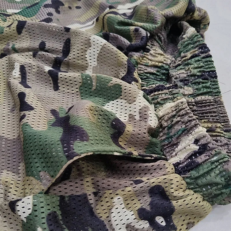 Ensemble camouflage respirant en mesh, veste et pantalon