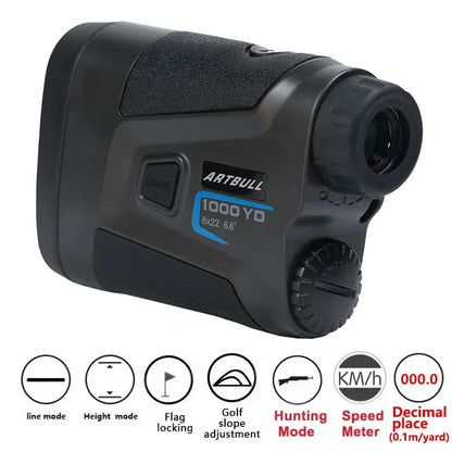 ARTBULL Télémètre Laser 1000M 650M avec Verrouillage de Drapeau et Mesure de Distance pour Chasse Monoculaire