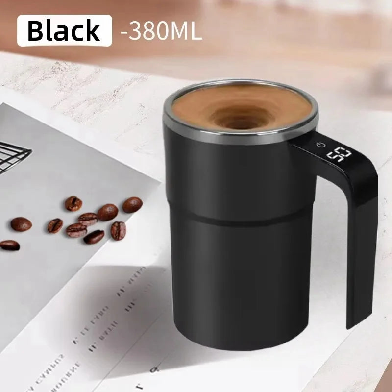 380ML Mini Electric Coffee Self Mixing Mug IP67 Waterproof Food Safe Coffee Mug USB Rechargeable Automatic Magnetic Cup For Tea BLACKBEARD OUTDOOR INDUSTRIES