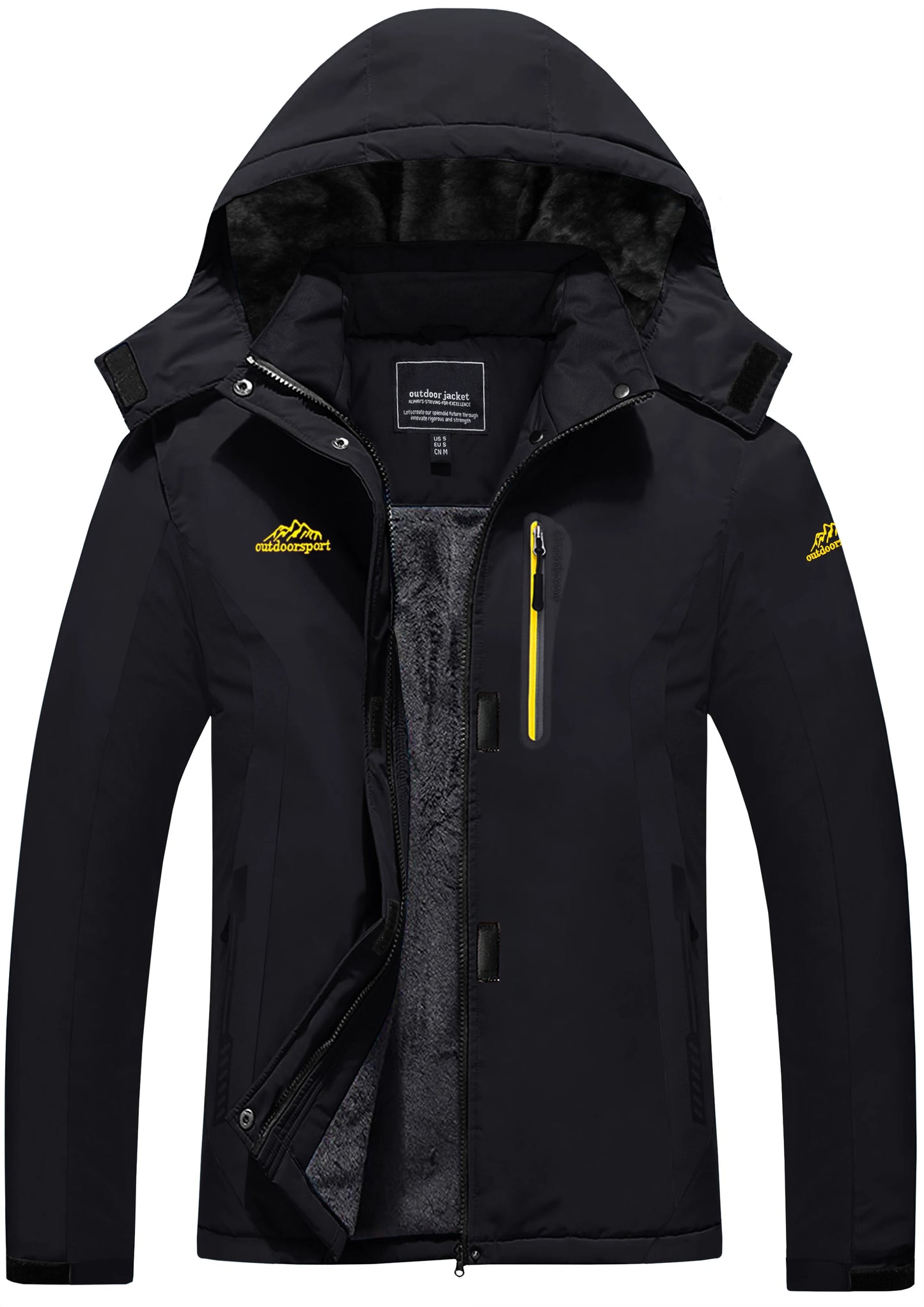 Veste Polaire Épaisse Femme – Imperméable, Capuche Amovible & Multi-Poches - BLACKBEARD OUTDOOR INDUSTRIES