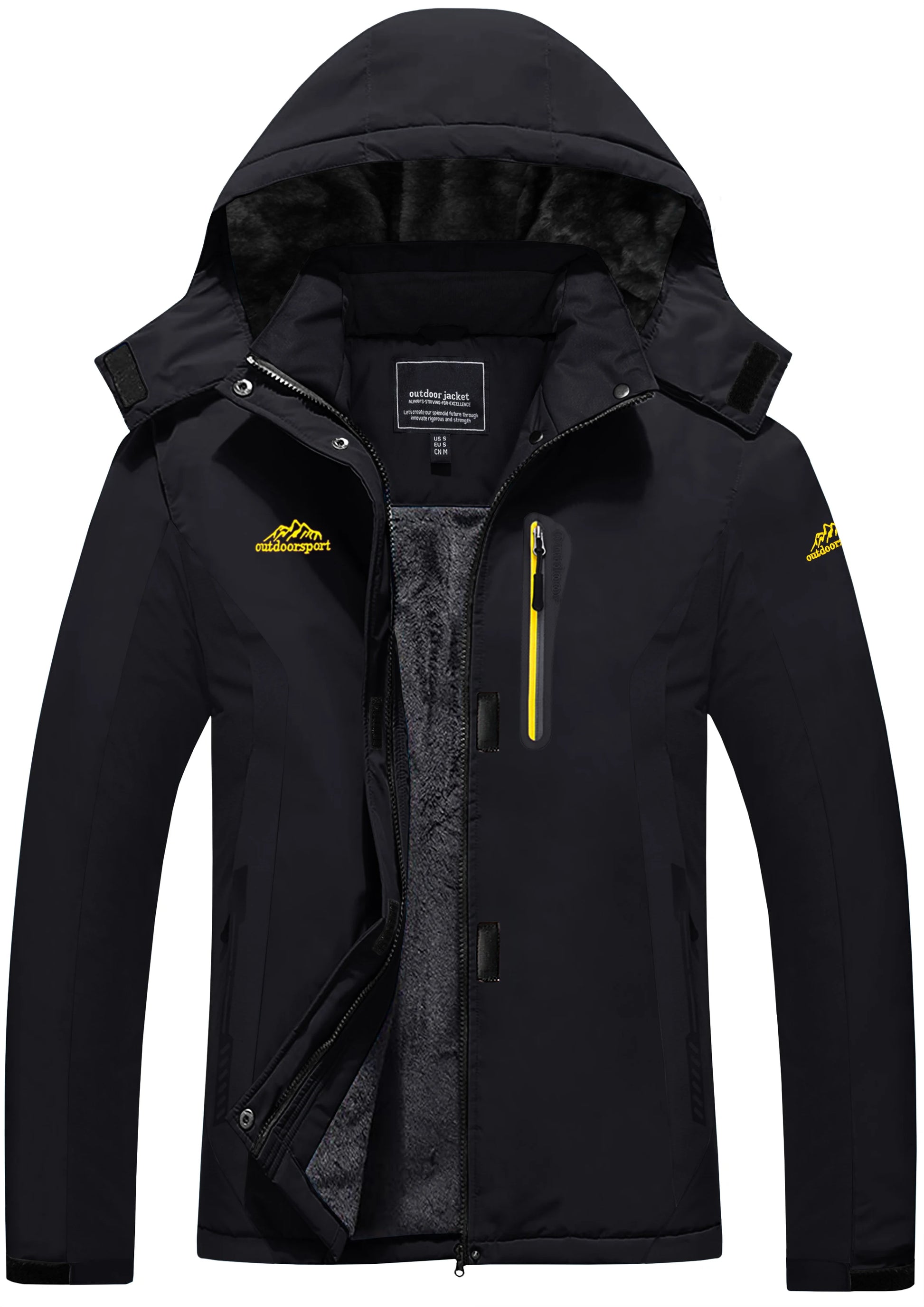 Veste Polaire Épaisse Femme – Imperméable, Capuche Amovible & Multi-Poches - BLACKBEARD OUTDOOR INDUSTRIES