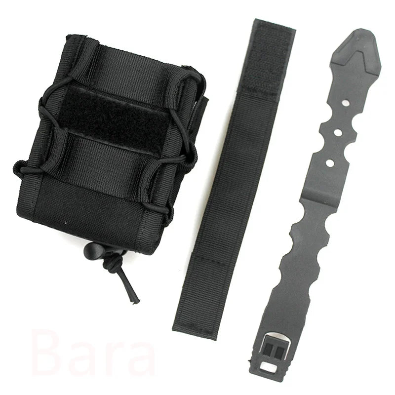 Pochette Tactique pour Menottes Ouvertes avec Clip et Sangle – Étui de Ceinture pour Menottes Asp, Menottes à Charnière, Menottes à Chaîne et Menottes Rigides Pliantes - BLACKBEARD OUTDOOR INDUSTRIES