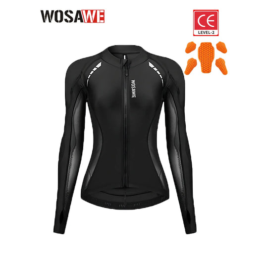 Veste de Protection Moto Femme WOSAWE – Armure Soft 5 Pièces, Mesh Respirant | Motocross, Enduro