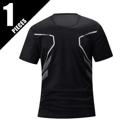 T-shirt Homme Imprimé Séchage Rapide | Respirant Manches Courtes | Coupe Ample Grande Taille | Lot de 1, 3 ou 4 - BLACKBEARD OUTDOOR INDUSTRIES