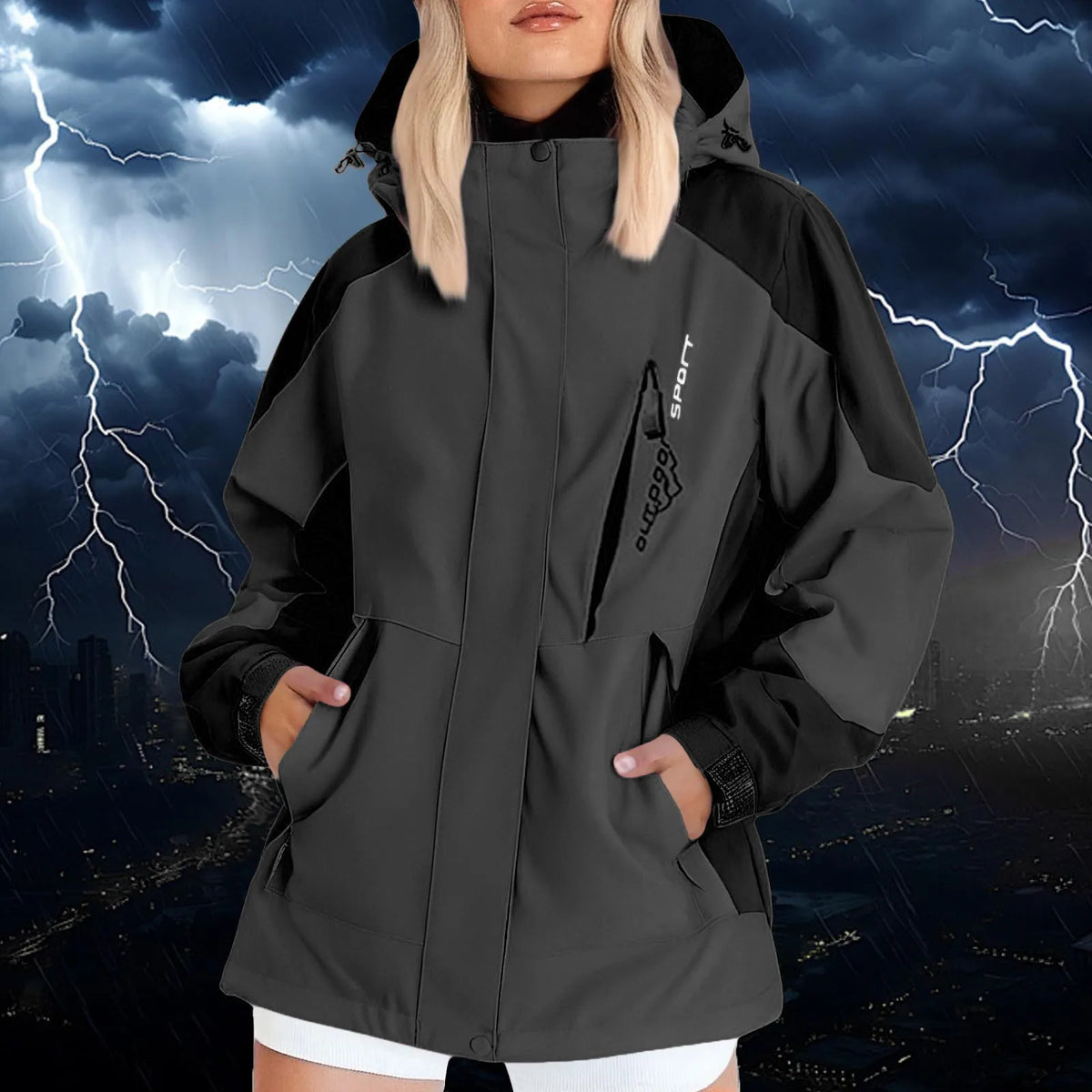 Veste de randonnée femme à capuche