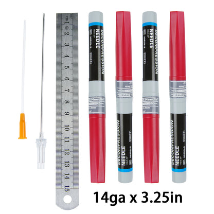 Kit Médical de Décompression pour Pneumothorax avec Aiguille Sanke - 14ga 50g - Catheter de Décompression d'Urgence (IFAK) - BLACKBEARD OUTDOOR INDUSTRIES