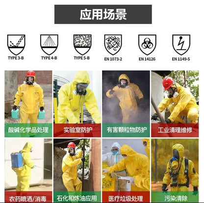 Combinaison de Protection Chimique Anti-Acide & Anti-Alcali avec Chapeau - BLACKBEARD OUTDOOR INDUSTRIES