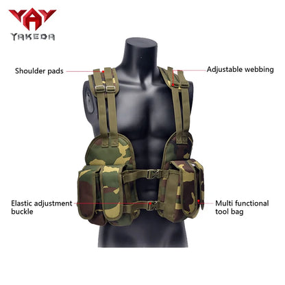 Gilet tactique léger YAKEDA camouflage pour entraînement multifonction en extérieur - BLACKBEARD OUTDOOR INDUSTRIES