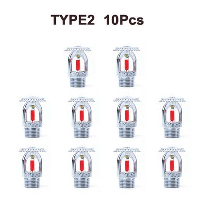 Lot de 10 Têtes de Sprinkler Bronze 68°C DN15 1/2" – Extinction Automatique Incendie, Pendant ou Vertical