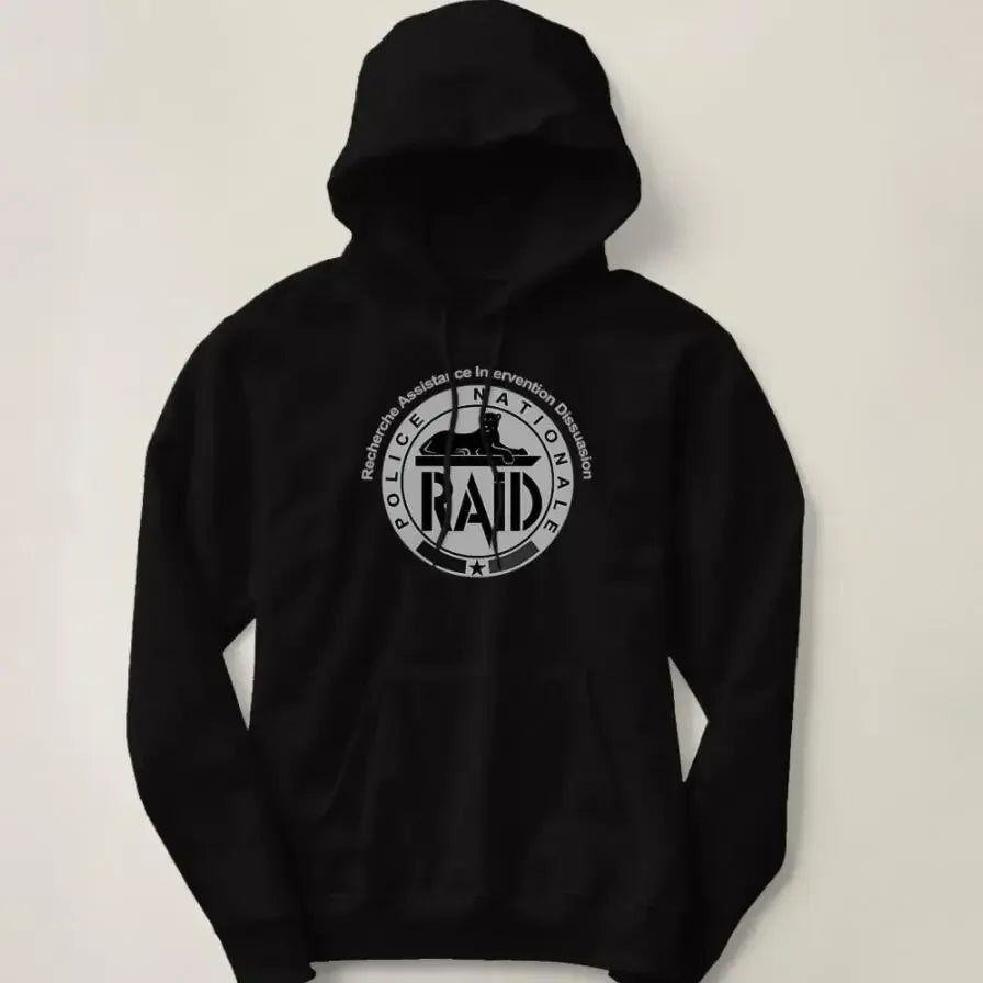 Sweat à Capuche RAID — Police Nationale Française - BLACKBEARD OUTDOOR INDUSTRIES