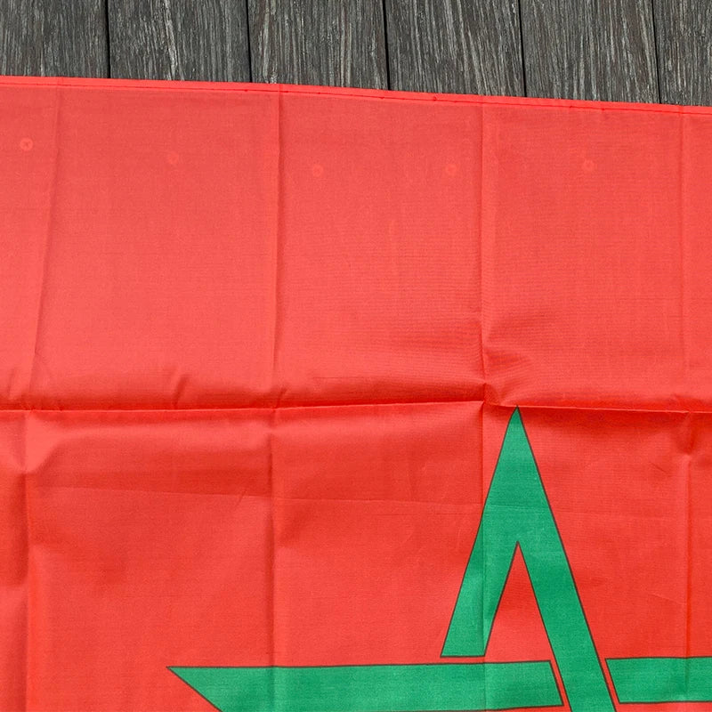 Drapeau du Maroc - 90 x 150 cm - Bannière de décoration murale BLACKBEARD OUTDOOR INDUSTRIES
