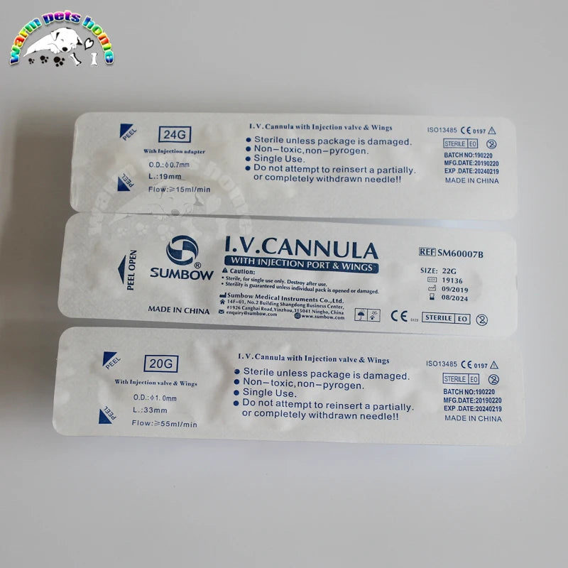 Cathéter IV à Usage Unique avec Ailettes et Port d’Injection – 20G / 22G / 24G Ma boutique