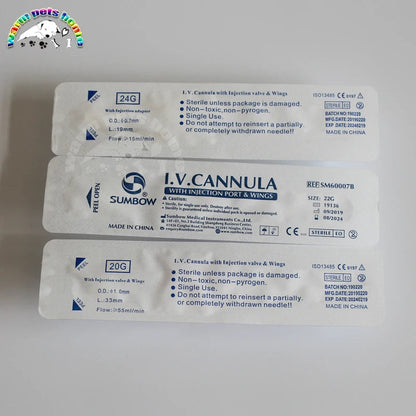 Cathéter IV à Usage Unique avec Ailettes et Port d’Injection – 20G / 22G / 24G Ma boutique