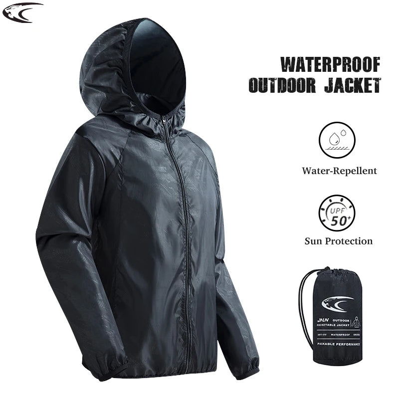 Veste coupe-vent femme UPF 50+ déperlante et pliable, randonnée