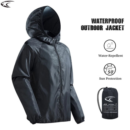 Veste coupe-vent femme UPF 50+ déperlante et pliable, randonnée