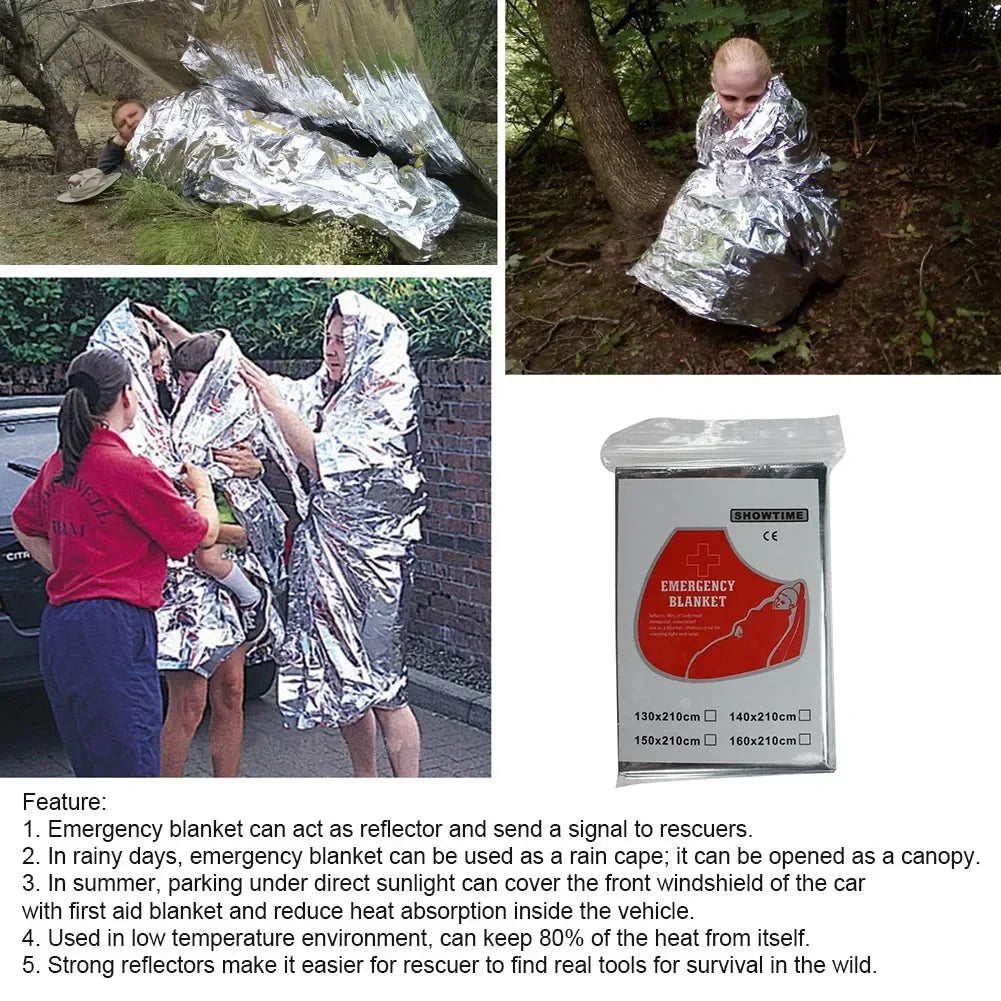 Couvertures de Survie et Premiers Secours Argentées – 1 à 20 pièces – Isolation et Sauvetage Outdoor Ma boutique