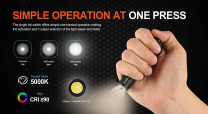 ACEBEAM pokelit AA 14500 flashlight AA torch 950 lumen Ma boutique