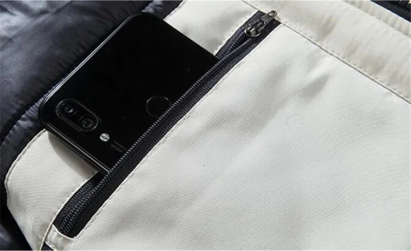 Manteau Hiver Homme WINSTAND - Veste Casual à Capuche, Zip, Poches et Doublure en Polyester BLACKBEARD OUTDOOR INDUSTRIES