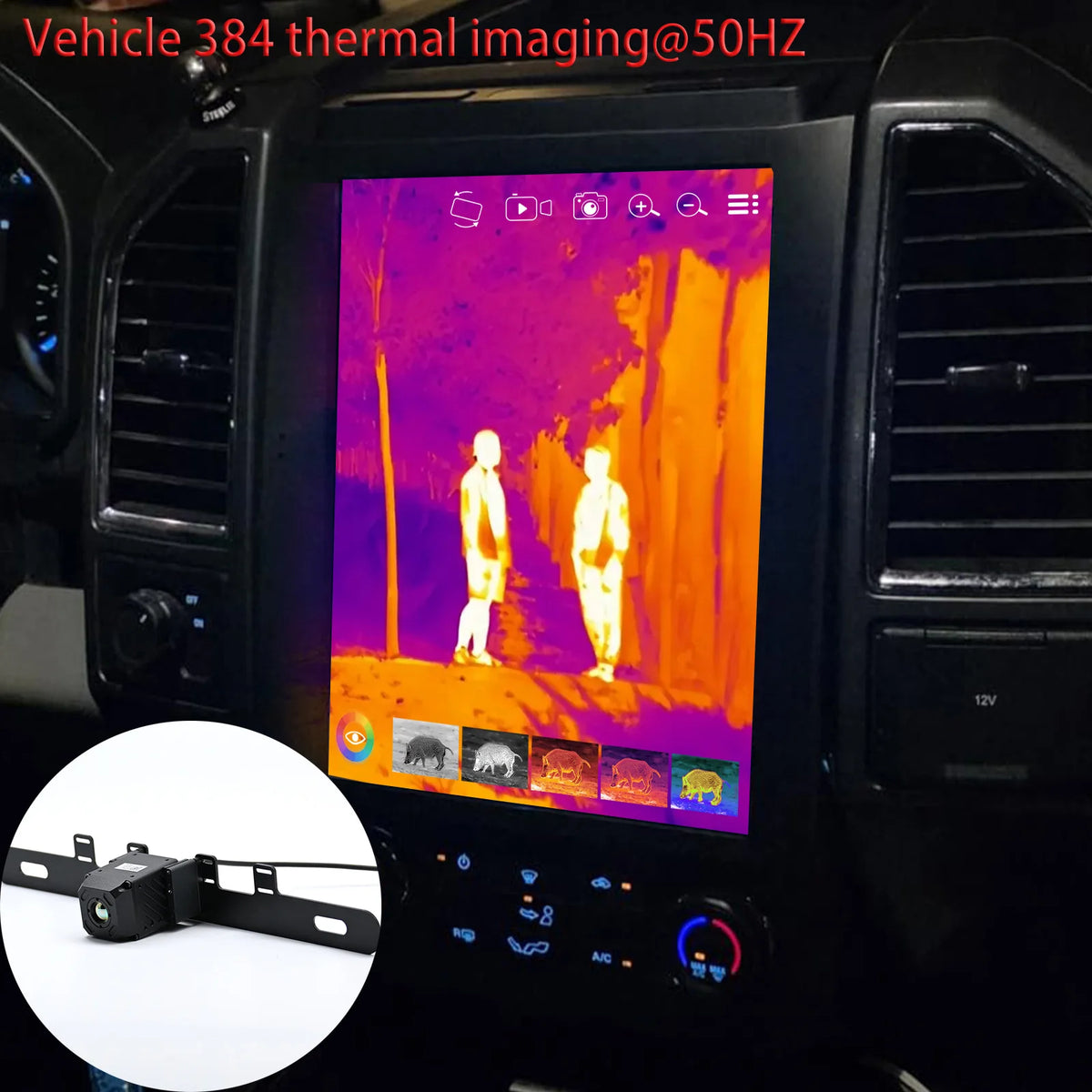 Caméra thermique embarquée PYTHON-V12 – Véhicule 12 V