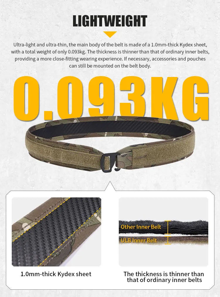 Ceinture Tactique Emersongear ULB – Ultra-Légère et Ultra-Fine pour les Activités Tactiques Ma boutique