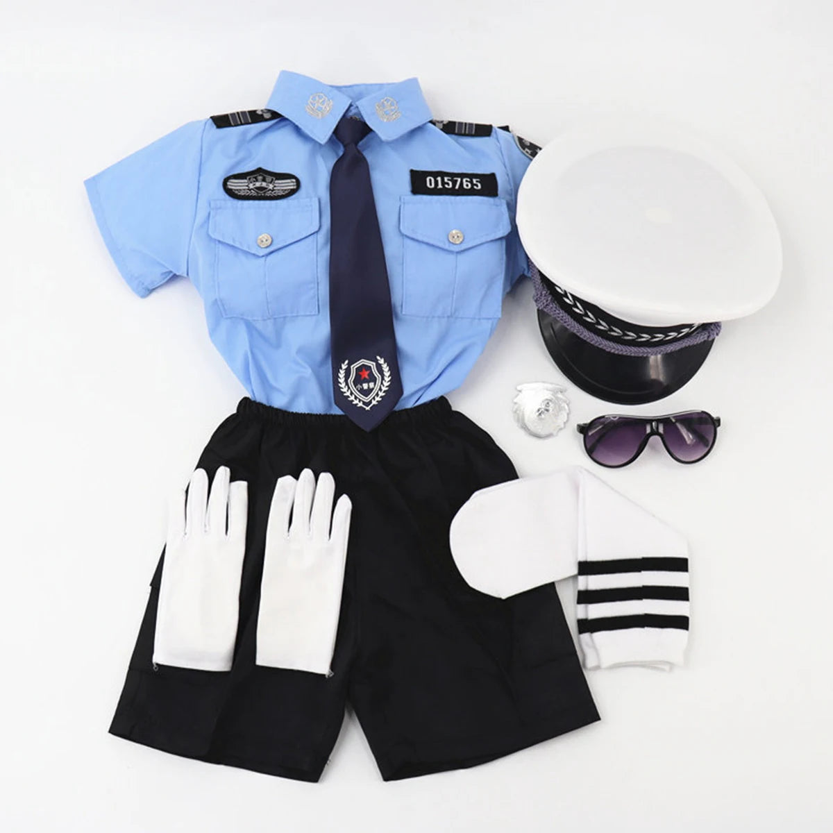 Ensemble Policier Enfant Été – Tenue Police Garçon Spectacle & Jeu de Rôle - BLACKBEARD OUTDOOR INDUSTRIES