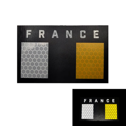 Patch Tactique France GIGN Infrared – Brodé avec Drapeau et Effet Réfléchissant IR - BLACKBEARD OUTDOOR INDUSTRIES