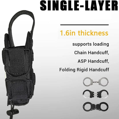 Porte-menottes ouvert MOLLE et ceinture en nylon renforcé