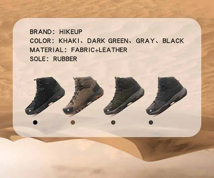 Bottes de Randonnée Hautes pour Homme – Chaussures Outdoor d’Hiver, Lacets, Antidérapantes, Confortables et Chaudes, Idéales pour Trekking et Activités Sportives - BLACKBEARD OUTDOOR INDUSTRIES