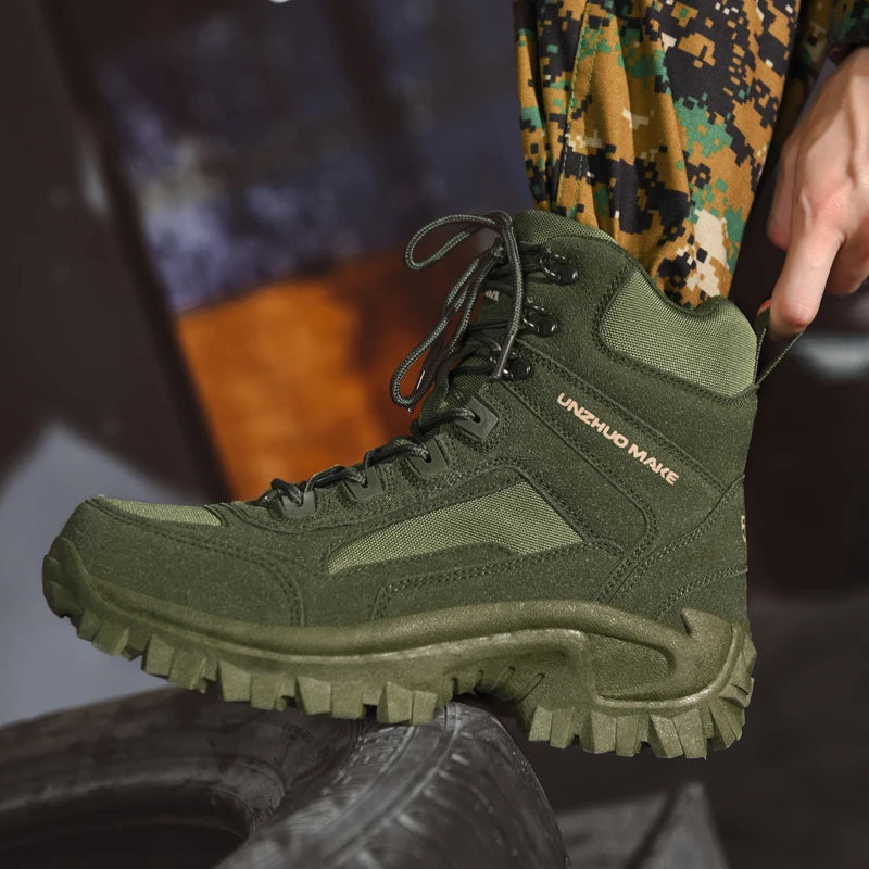 Chaussures Randonnée Tactiques MaiJiaKa Imperméables Montantes – Semelle Caoutchouc | Chasse, Trekking, Outdoor | T.39-46