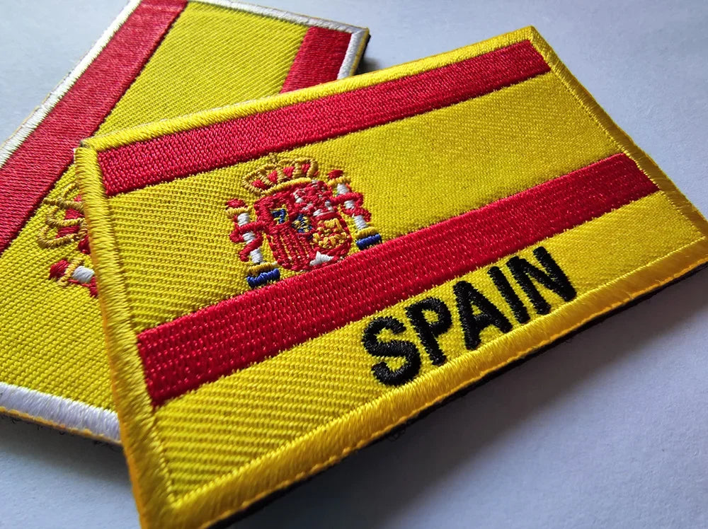 Patch Brodé Drapeau Espagnol – Patch Velcro 3D Écologique, Idéal pour Vêtements, Sacs, Accessoires et DIY - BLACKBEARD OUTDOOR INDUSTRIES