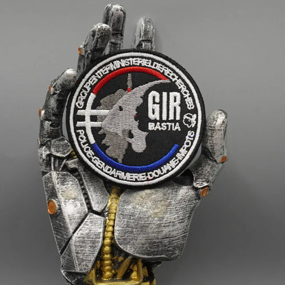 Patch Brodé G.I.R – Écusson Tactique Français | Thermocollant ou Velcro