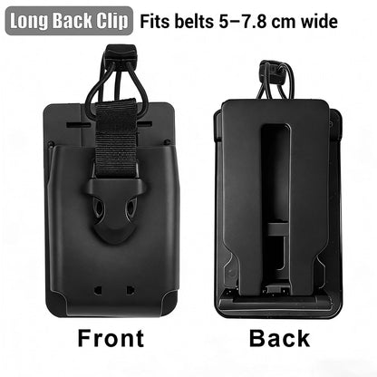 Holster Tactique TPU Quick Release – Étui Souple Radio Universel MOLLE, Ceinture Duty Belt – Clip Court ou Long