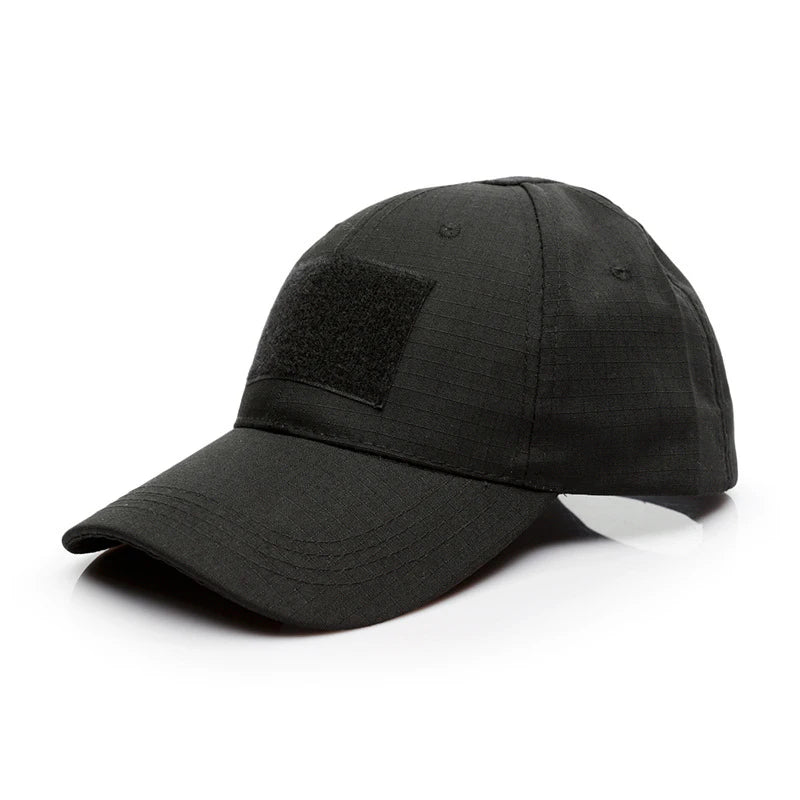 Casquette militaire camouflage tactique avec velcro, réglable