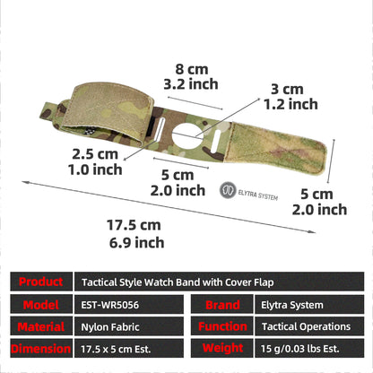 Bracelet de Montre Tactique Nylon Camouflage – 7 Coloris Militaires | Chasse, Outdoor, Sport