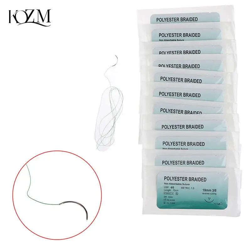 Kit de Suture Chirurgicale Synthétique avec Aiguille – Nylon Monofilament pour Formation Médicale et Vétérinaire Ma boutique