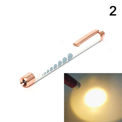 Stylo-Lampe Médical LED – Lampe de Poche Mini Infirmier & Médecin Lumière Blanche/Jaune