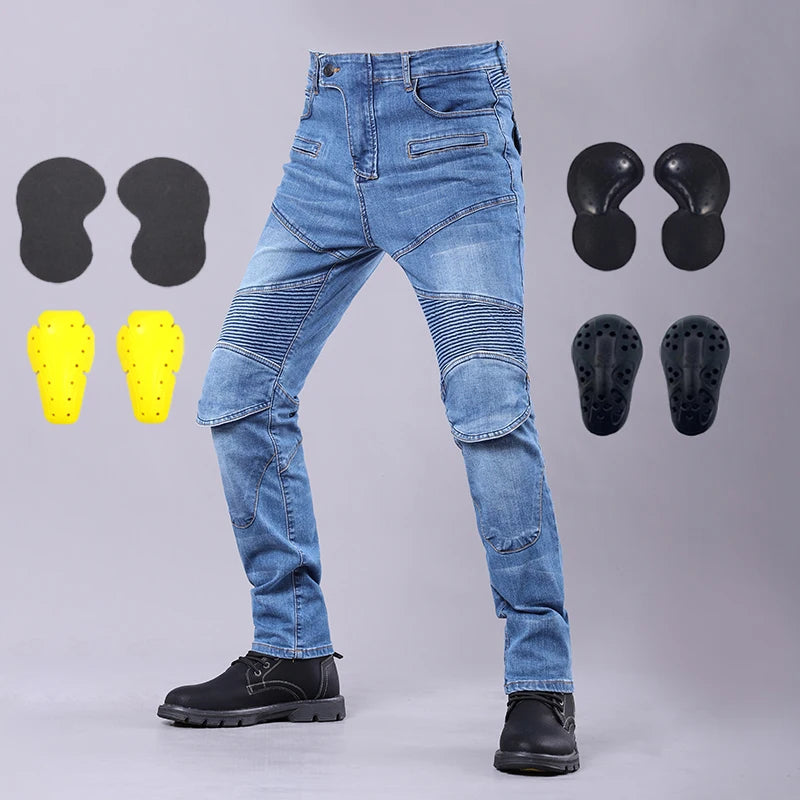 Jean tactique renforcé 4 saisons à protections amovibles