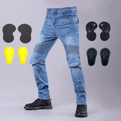 Jean tactique renforcé 4 saisons à protections amovibles