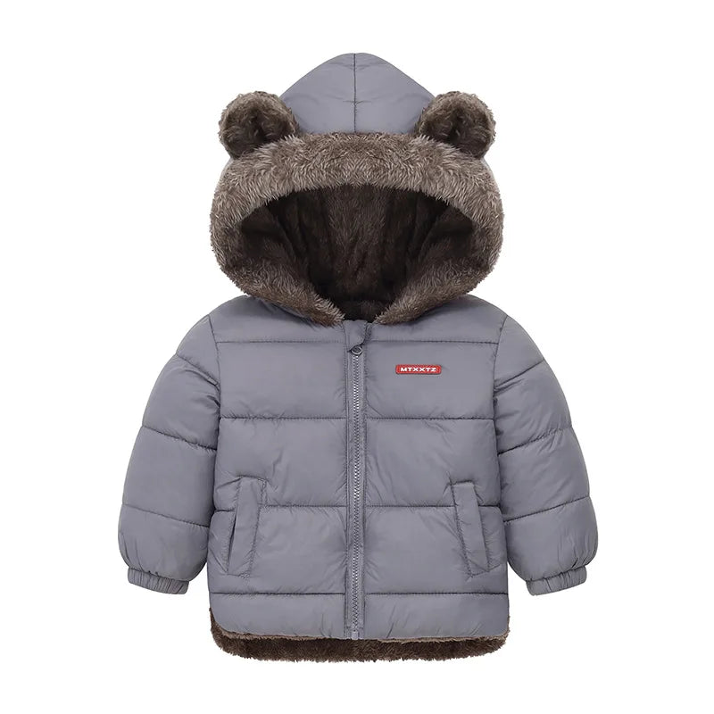 Veste Bébé Fille & Garçon à Capuche en Coton Épais et Douillet – Manteau Polaire et Rembourré en Cachemire – Vêtement d’Hiver Chaud pour Enfants 4-6 Ans - BLACKBEARD OUTDOOR INDUSTRIES