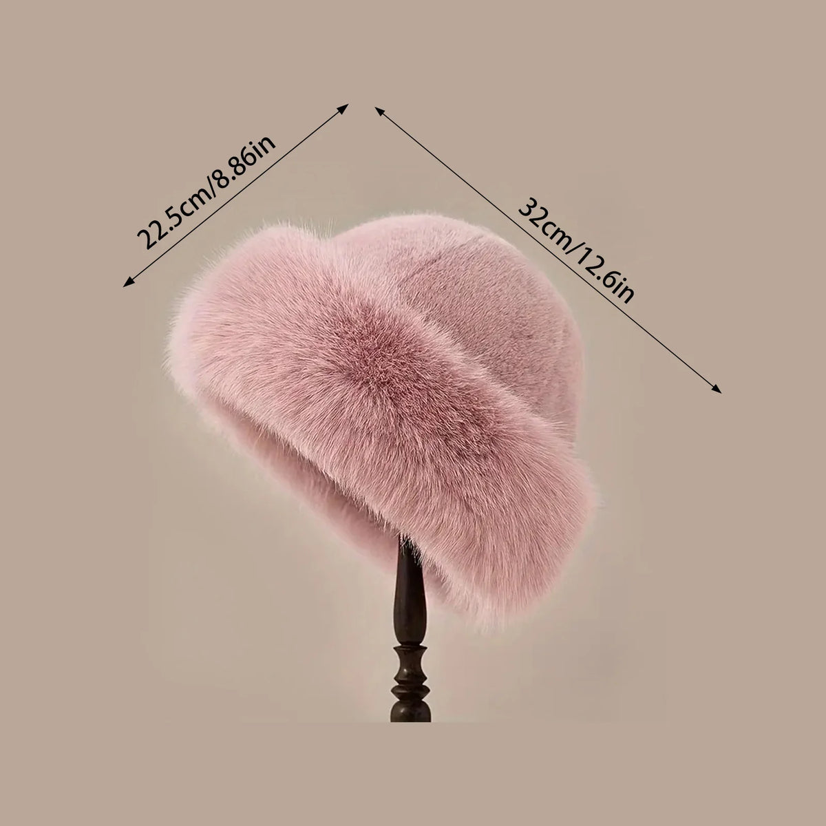 Bonnet d’hiver femme doux et chaud, style mongol