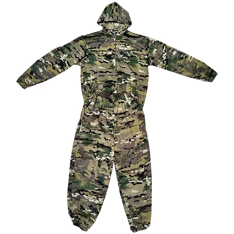 Ensemble camouflage respirant en mesh, veste et pantalon