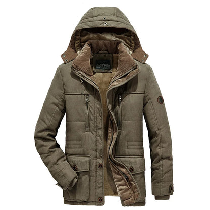 Parka Homme Hiver Coupe-Vent à Capuche Amovible – Polaire Chaude Grande Taille S-6XL - BLACKBEARD OUTDOOR INDUSTRIES