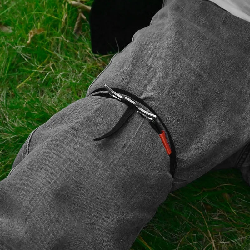Garrot tourniquet de secours en nylon avec boucle, 1 ou 2 pièces