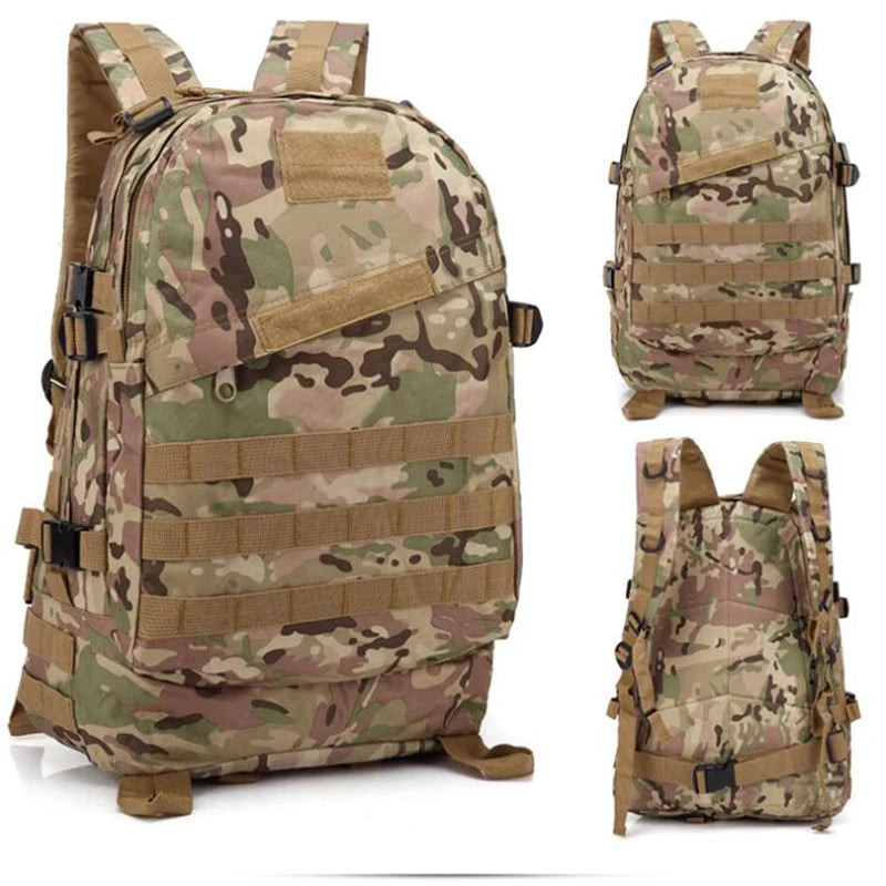 Sac à Dos Tactique 3D MOLLE 40L – Oxford 600D, Camouflage, Randonnée & Survie