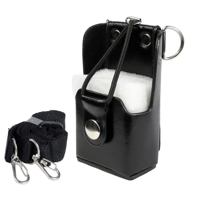 Étui Rigide Cuir Artificiel Radio – Holster Ouverture Haute avec Clip Ceinture et Bandoulière pour GP328Plus, SMP418, GP644