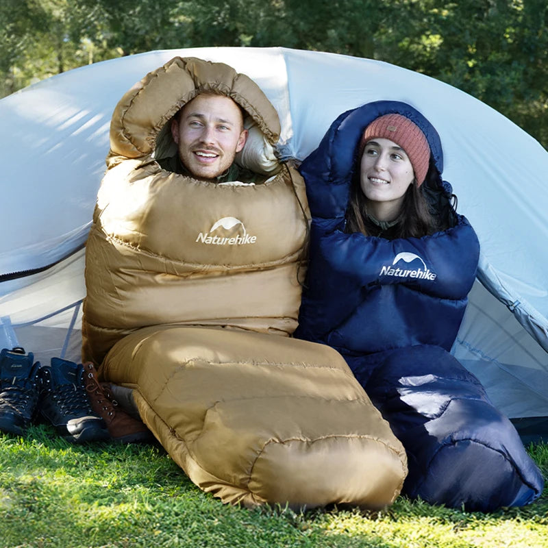 Sac de Couchage Momie Naturehike MJ300/MJ600 – 3 Saisons Camping Hiver Adulte